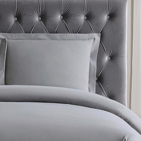 Twin Extra Long Everyday Duvet Cover Set Gray - Truly Soft NWT - Picture 4 of 4